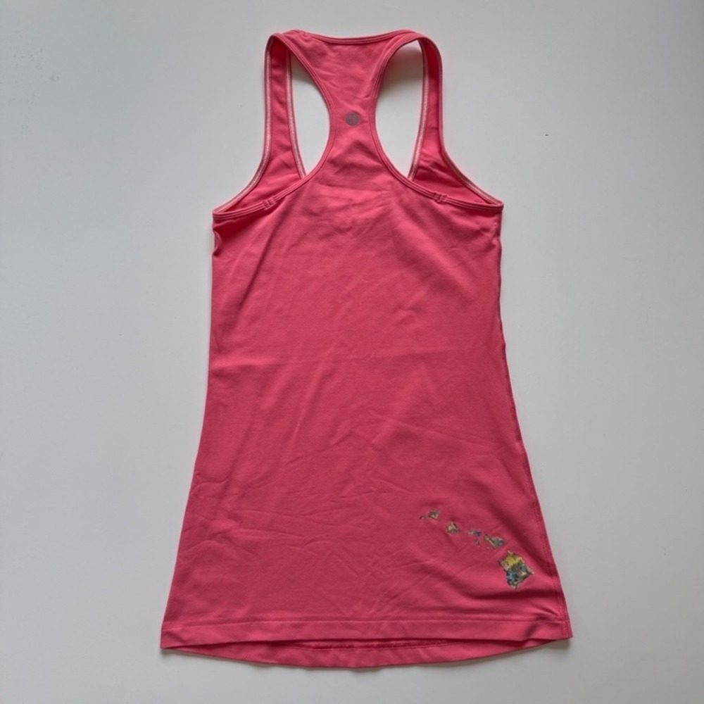 LULULEMON Hawaiian Islands Racerback Tank Top Womens 2? Pink